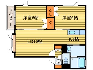 アベニュ－おちＣの物件間取画像